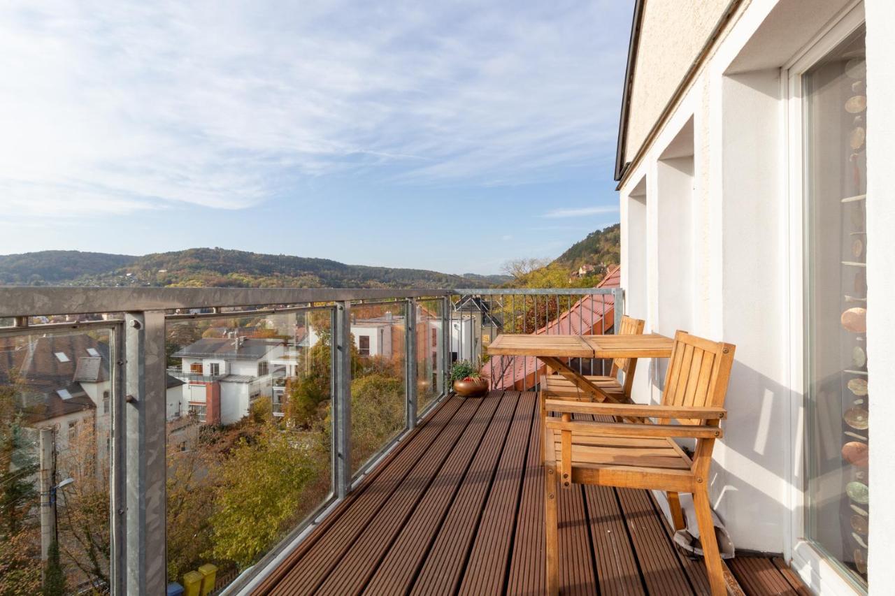 Maisonette Wohnung Mit Blick Ueber Die Stadt Jena Exteriér fotografie