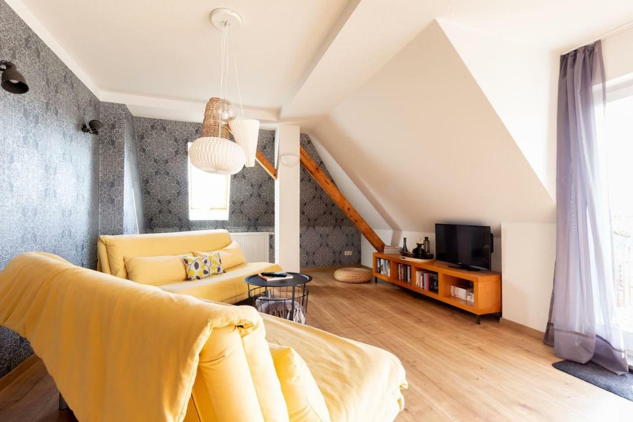 Maisonette Wohnung Mit Blick Ueber Die Stadt Jena Exteriér fotografie